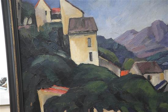 § Anders Osterlind (1887-1960) View of Le Collettes; Renoirs house 29 x 36in.